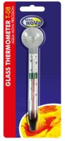 Aqua Nova glass thermometer - white