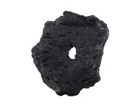 Lava stone black 3-hole 10-12cm S