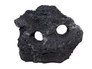 Lava stone black 2-hole 15-20cm